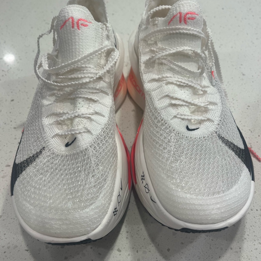 Nike Air AlphaFly Next % 3 White and Pink Athletic Shoes